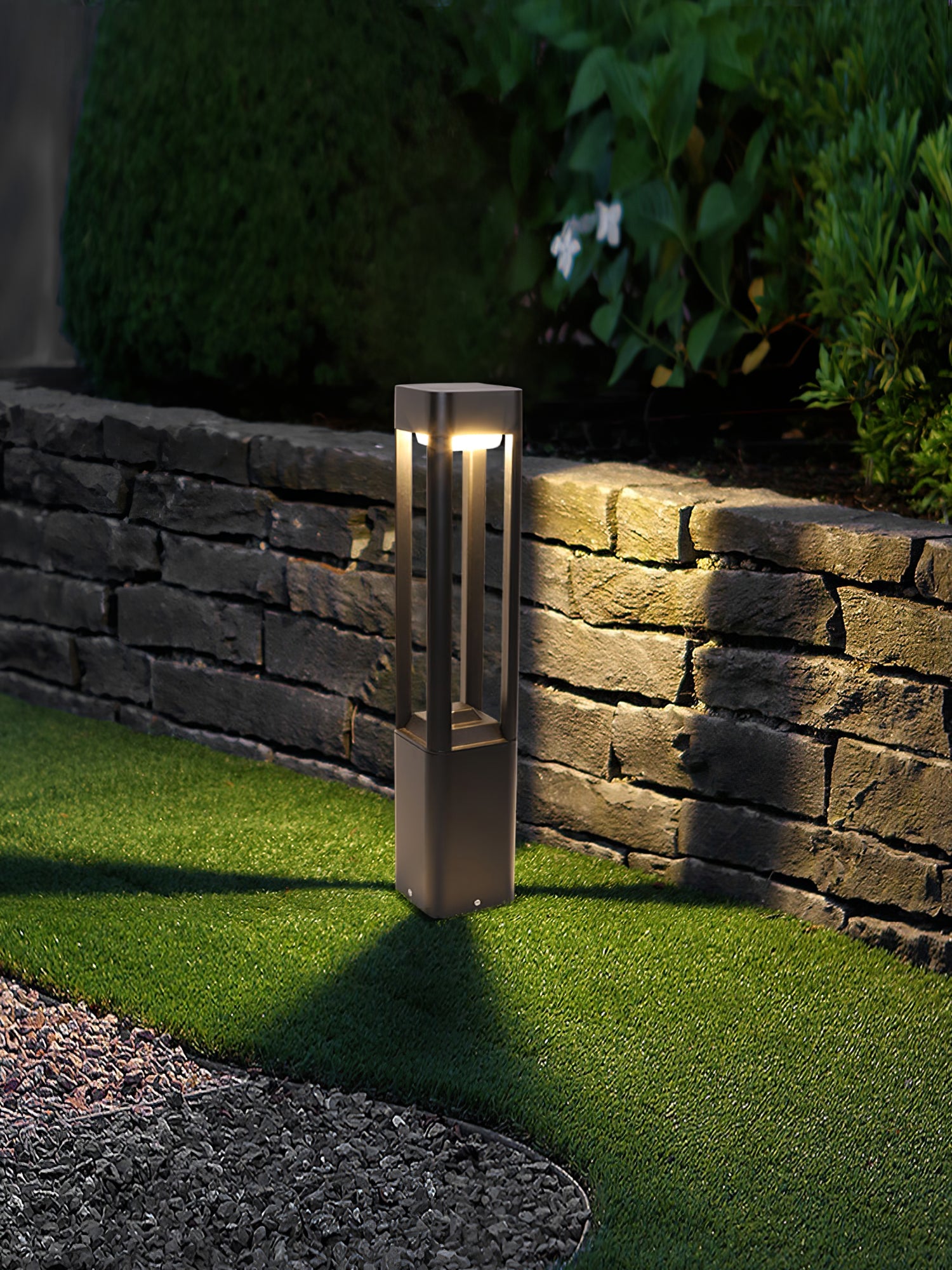 Rectangular Column Garden Outdoor Light